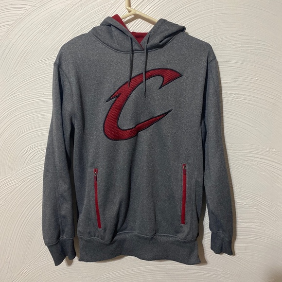 Cleveland Cavaliers men's small Sweate hooded Sweatshirt 100% polyester S grey - Picture 1 of 6